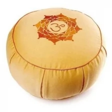 Подушка для медитации "Ом" 30х15 см желтый