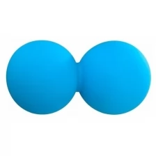 Мячик массажный двойной для йоги IN193 INDIGO Синий 12,6*6,3 см