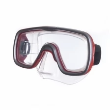 Маска SALVAS Geo Sr Mask, для плавания арт.CA175S1RYSTH, закален.стекло, силикон, размер: Senior, красный