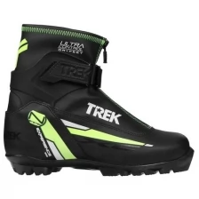 Ботинки лыжные Trek Experience1 черный, лого зеленый неон размер 37